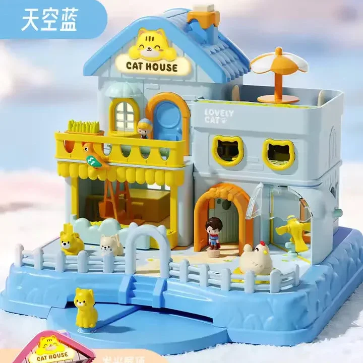 Cat Cafe Villa Magnetic Model Set - Image 8
