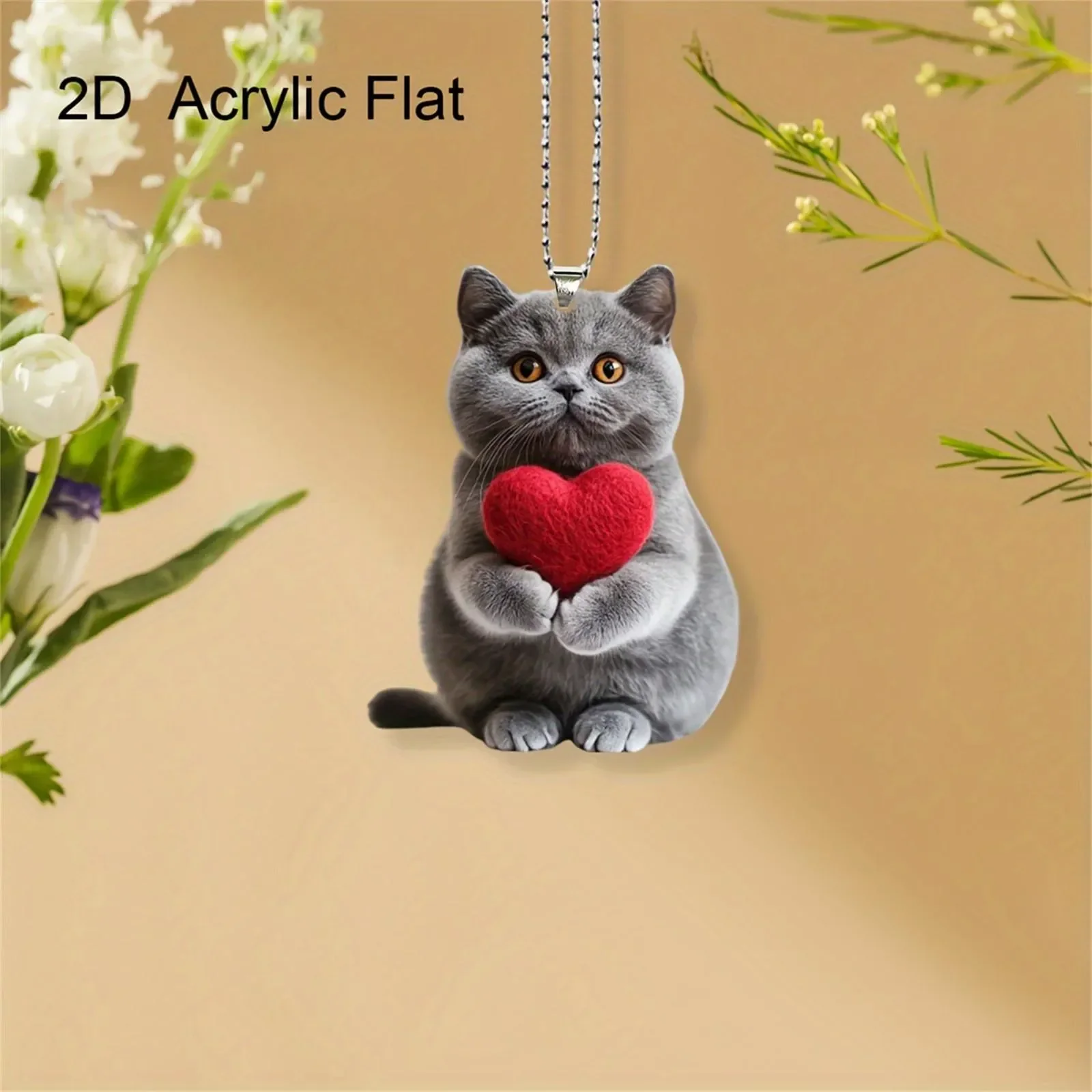 Cute Cat Feline Fancies Acrylic Keychain - Image 5