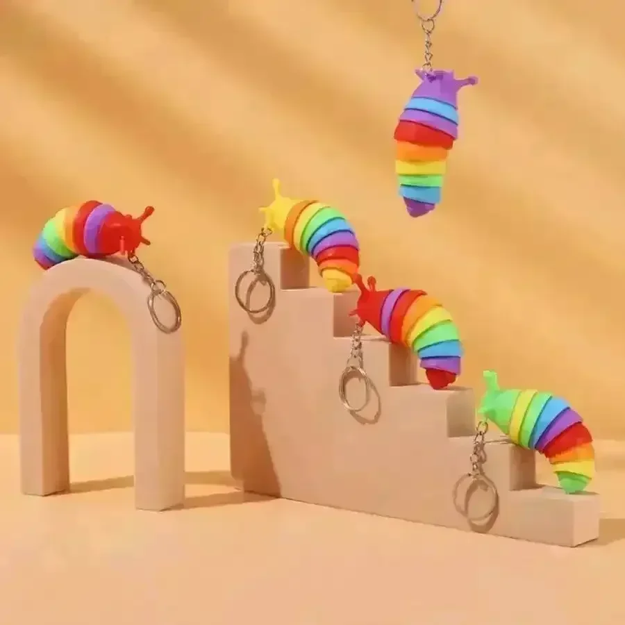 Caterpillar 3D Keychain