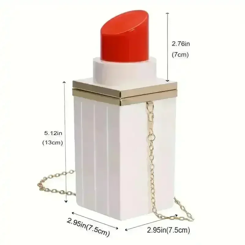 Chic Mini Lipstick Shaped Crossbody Bag - Image 14