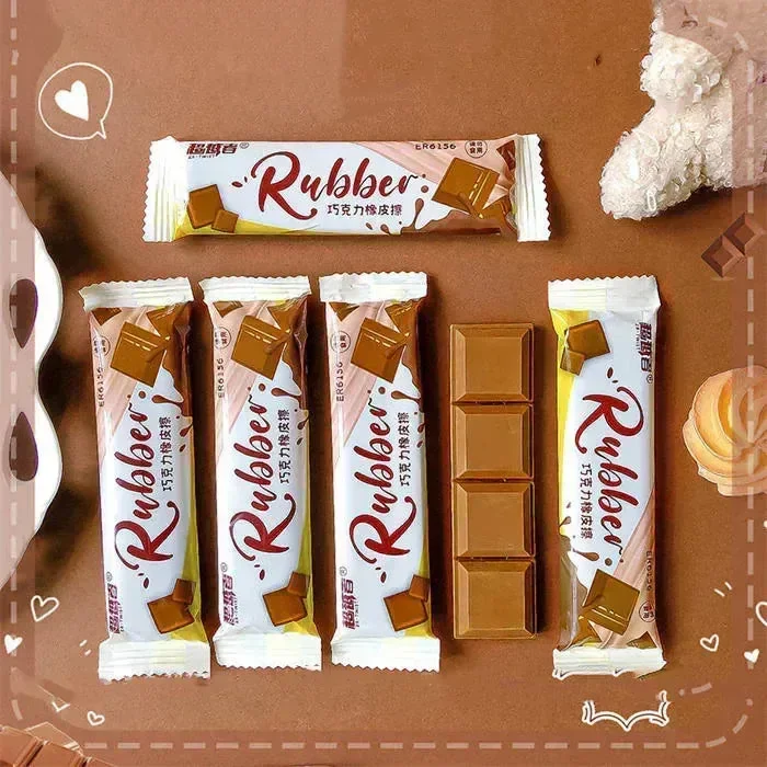 Chocolate Bar Shaped Eraser - Image 3