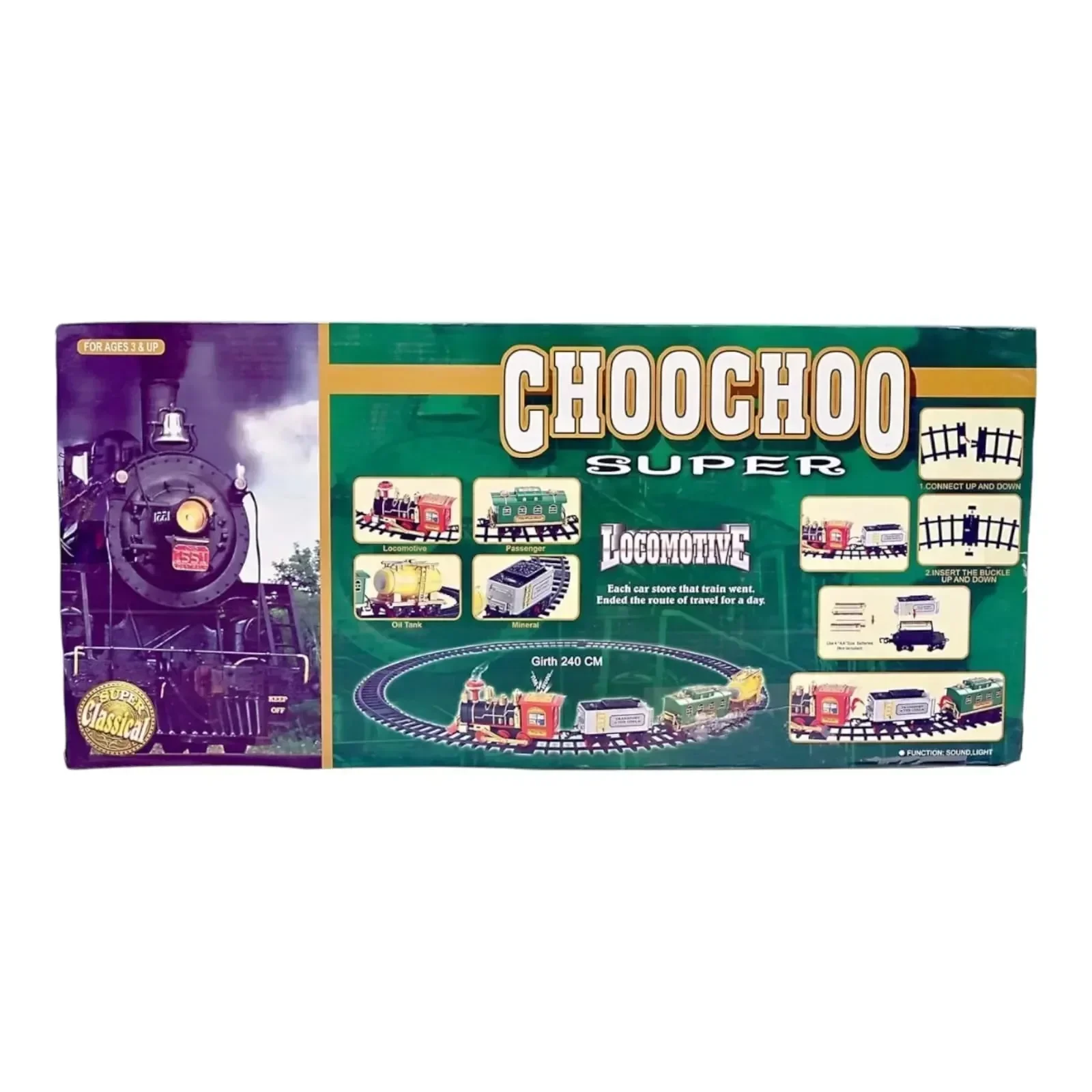 Vintage Choo-Choo Toy Train Set - Image 2