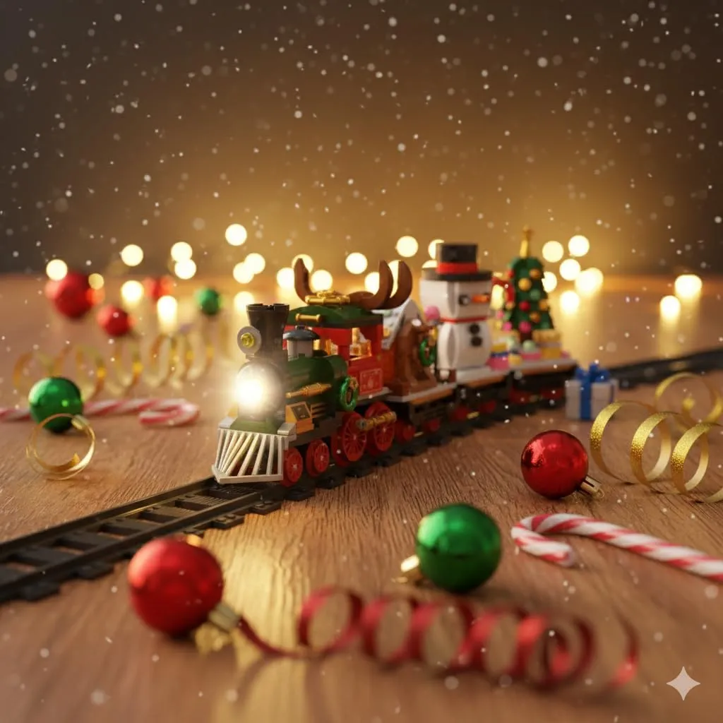 Christmas Train Building Blocks Kit - Image 6