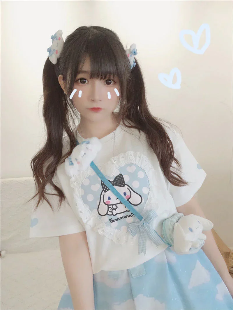 Cinna Dreamy Heart Pup T-shirt - Image 7
