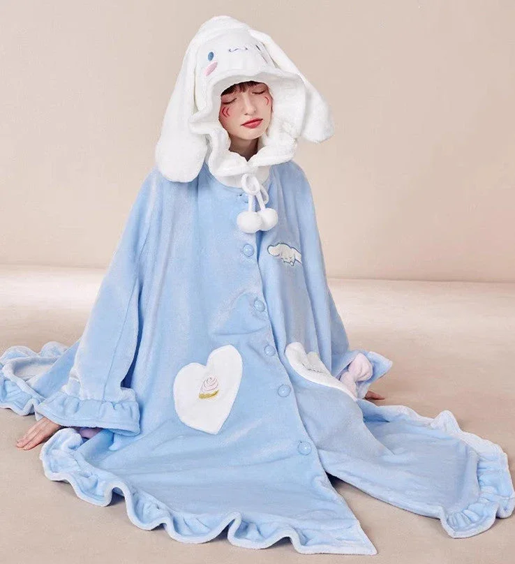Cinna Long Ear Flannel Hoodie - Image 4