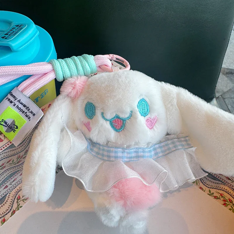 Cinnamoroll Lacy Heart Plush Keychain - Image 4