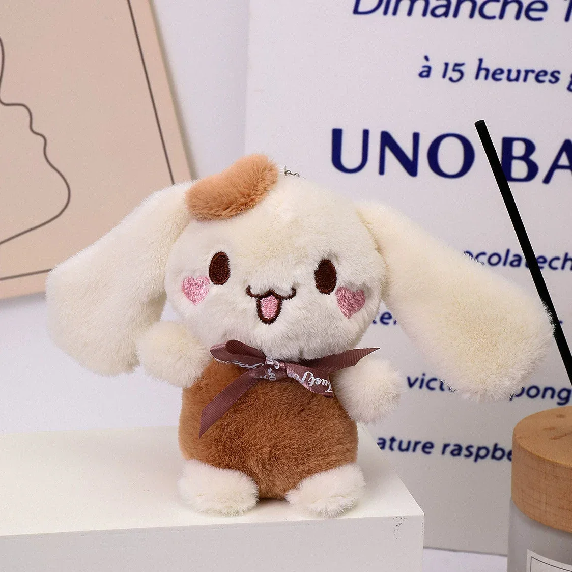 Cinnamoroll Mocha Pup Plush Keychain - Image 6
