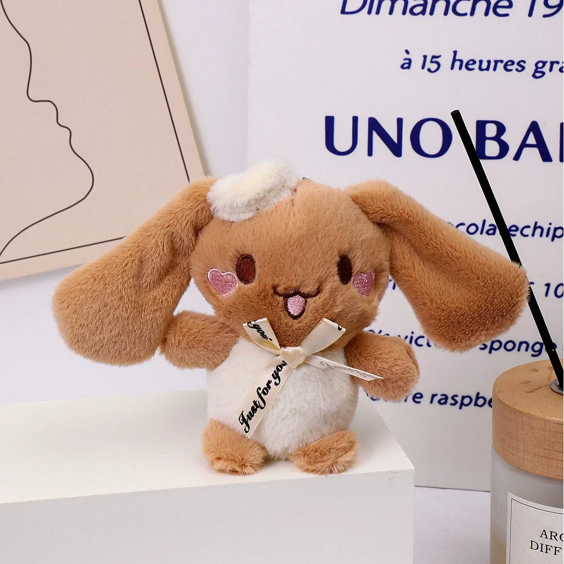 Cinnamoroll Mocha Pup Plush Keychain - Image 7