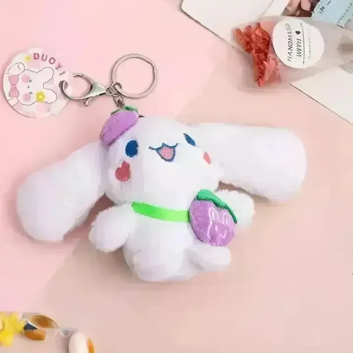 Cinnamoroll Strawberry Bag Plush Keychain - Image 5