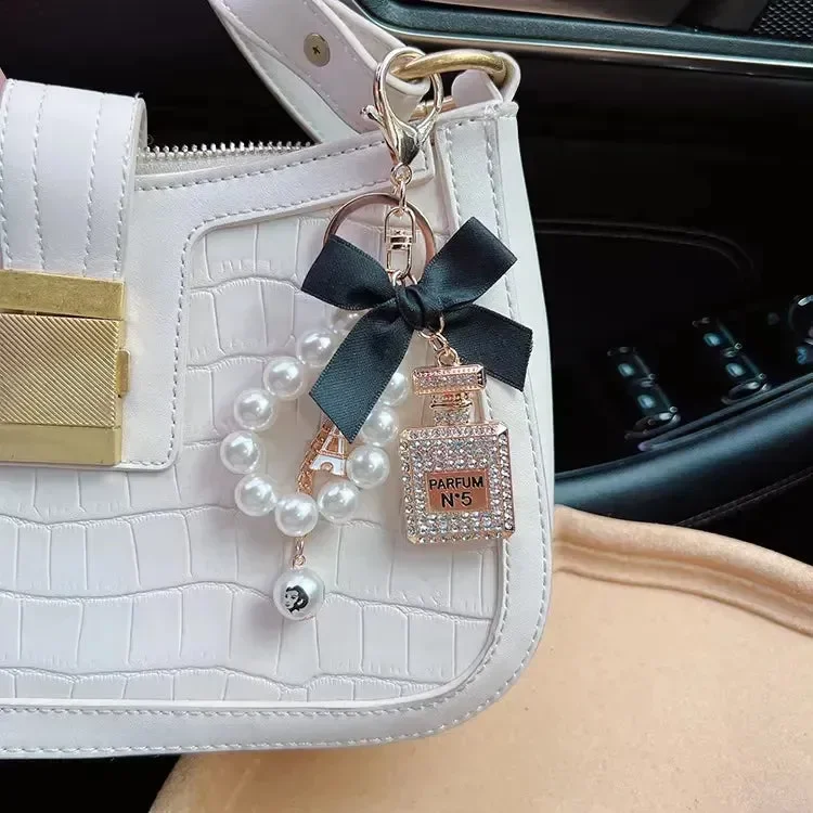 Classic Parisian Perfume Bottle Keychain - Image 4