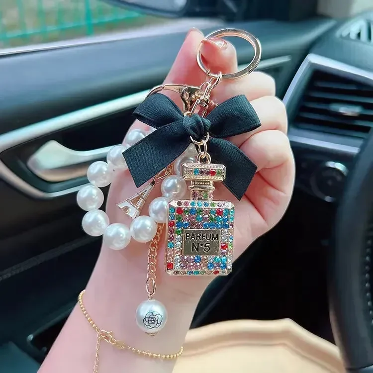 Classic Parisian Perfume Bottle Keychain - Image 5