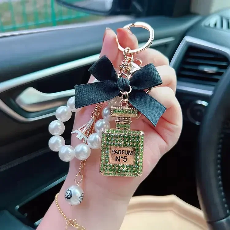 Classic Parisian Perfume Bottle Keychain - Image 8