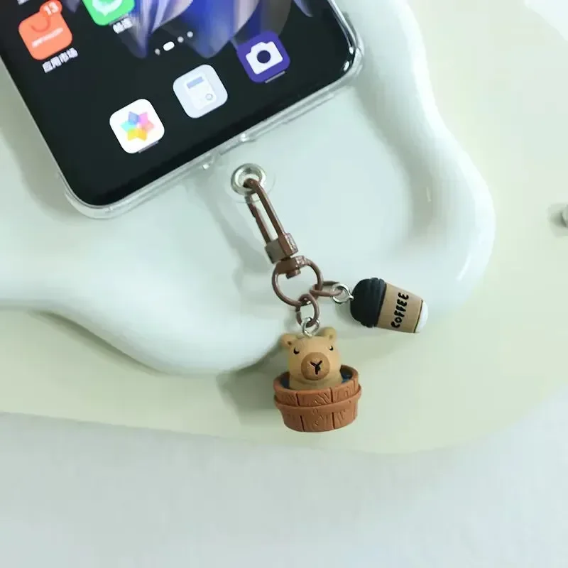 Coffee Break Capybara Keychain - Image 3