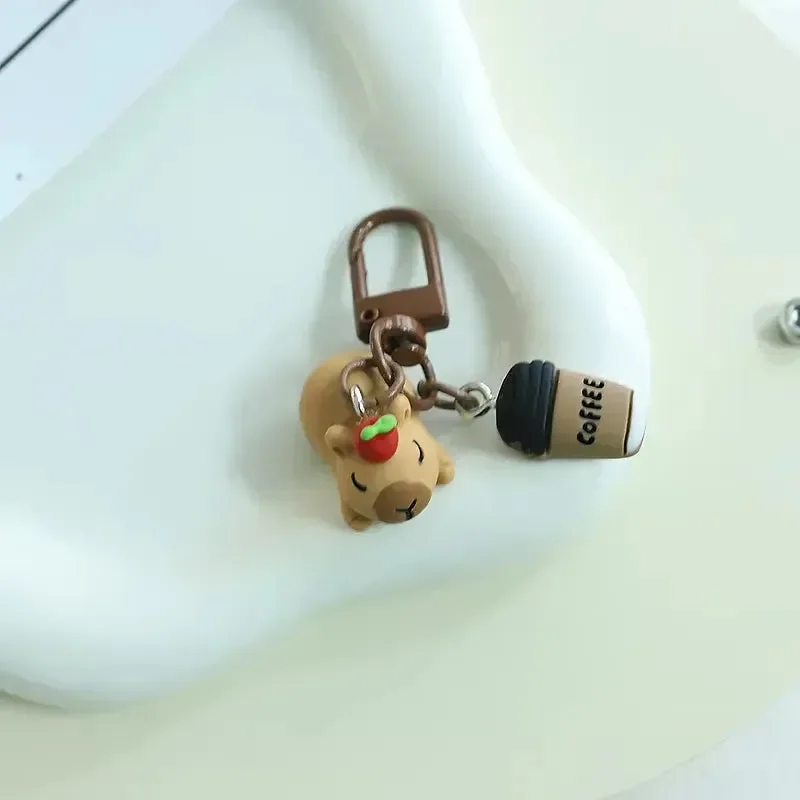 Coffee Break Capybara Keychain - Image 8