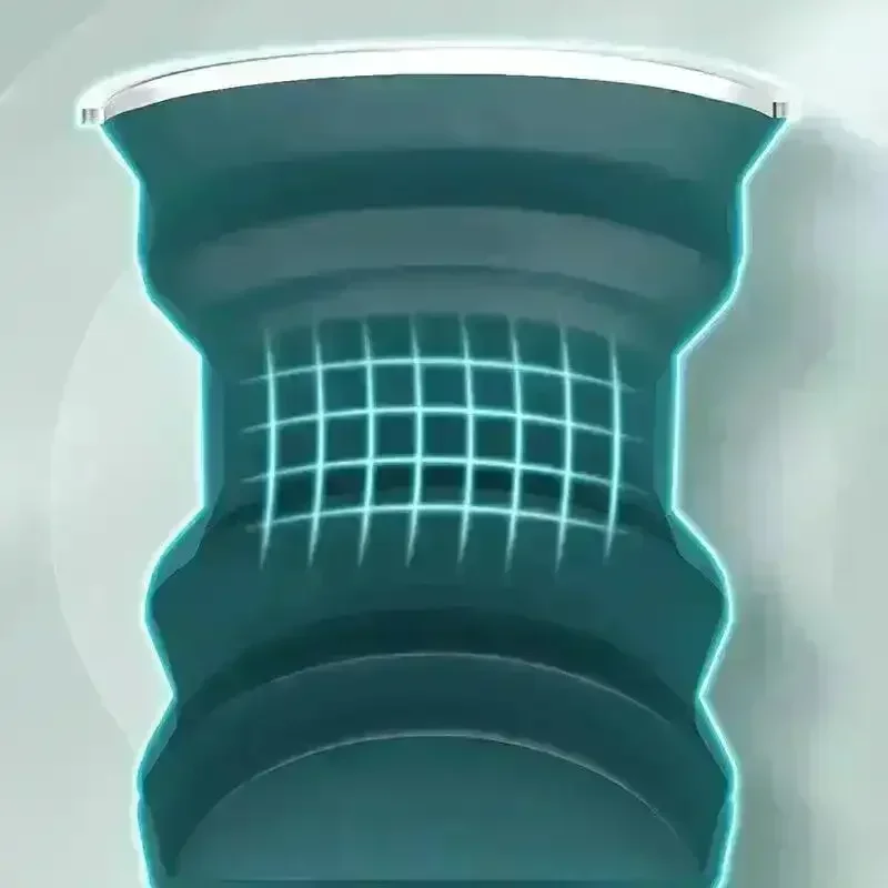 Collapsible Silicone Water Cup with Lid (320 ml) - Image 5