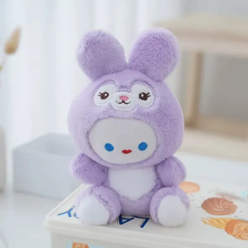 Colorful Bunny Buddies Plush Keychain - Image 8
