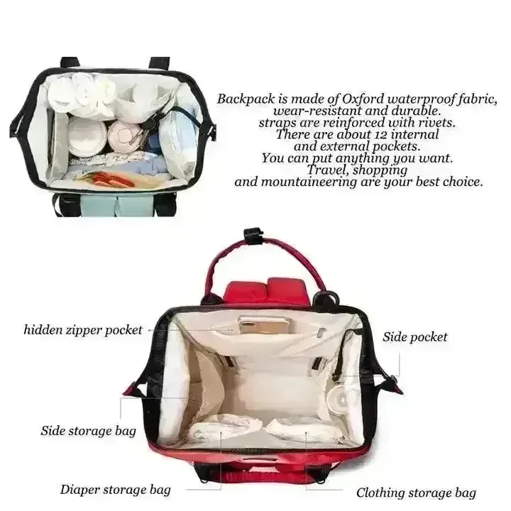 Multi-functional Large Capacity Baby Diaper Bag - Image 5