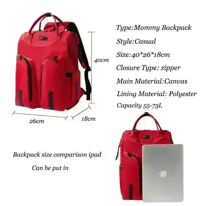 Multi-functional Large Capacity Baby Diaper Bag - Image 6