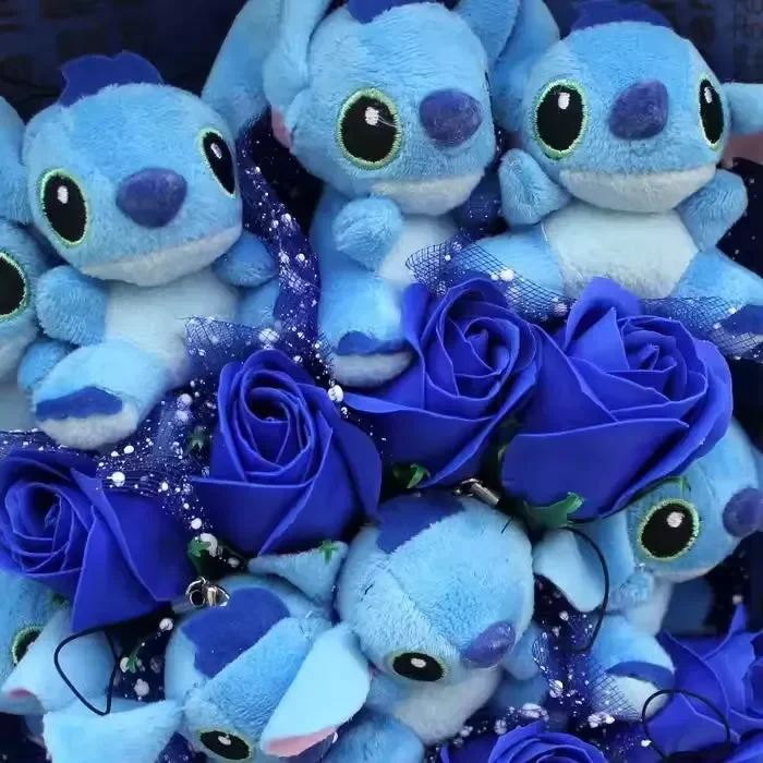Cosmic Alien Blue Plush Bouquet - Image 2