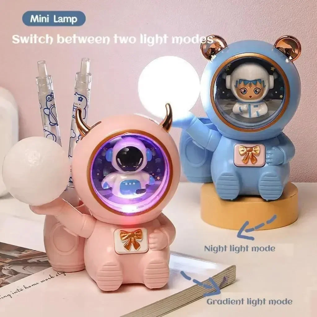 Cosmic Command Astronaut Desk Lamp