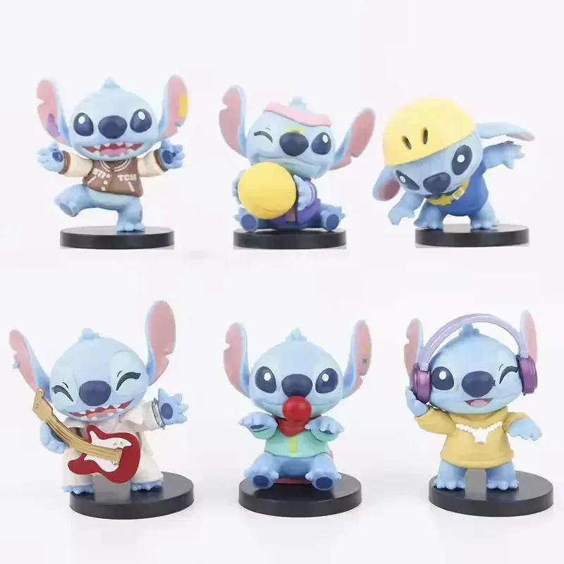 Cosmic Poser Stitch Figurines (Set of 6)