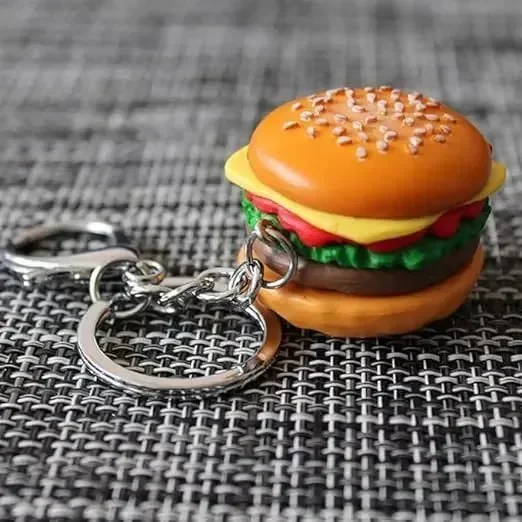 Craveable Carry Hamburger Keychain - Image 2