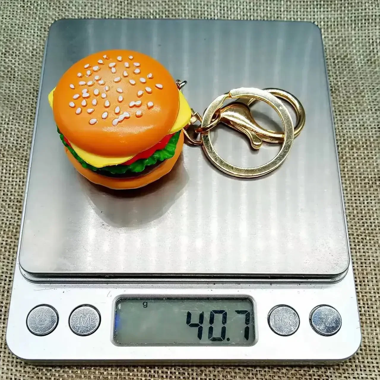 Craveable Carry Hamburger Keychain - Image 5
