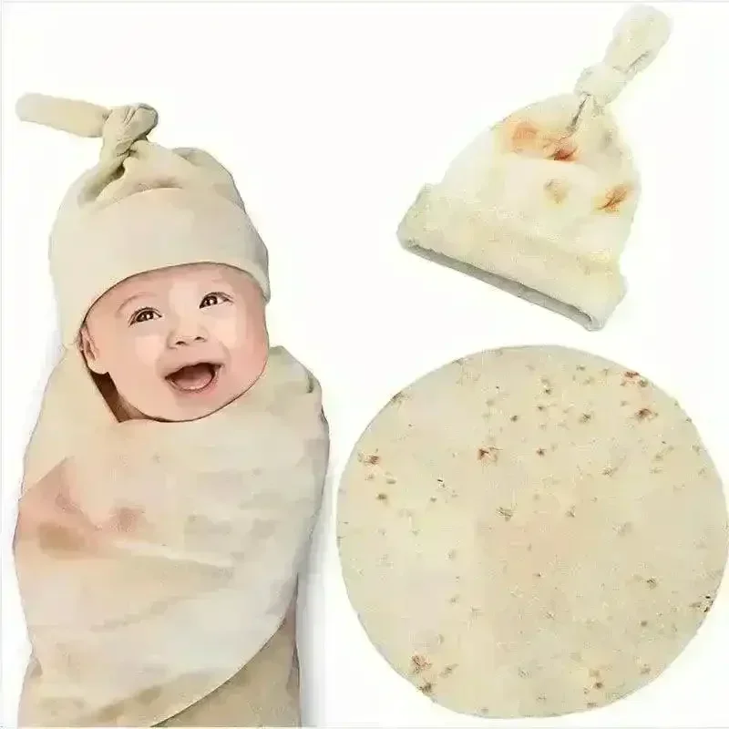 Creative Cabbage Flatbread Baby Wrap and Blanket - Image 3