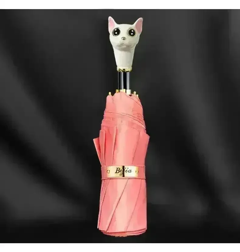 Creative Cat Head Luxe Umbrella