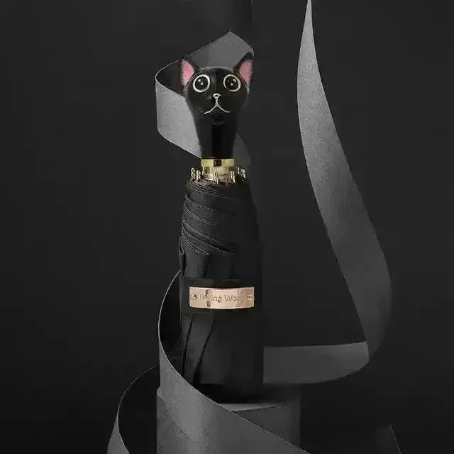 Creative Cat Head Luxe Umbrella - Image 3