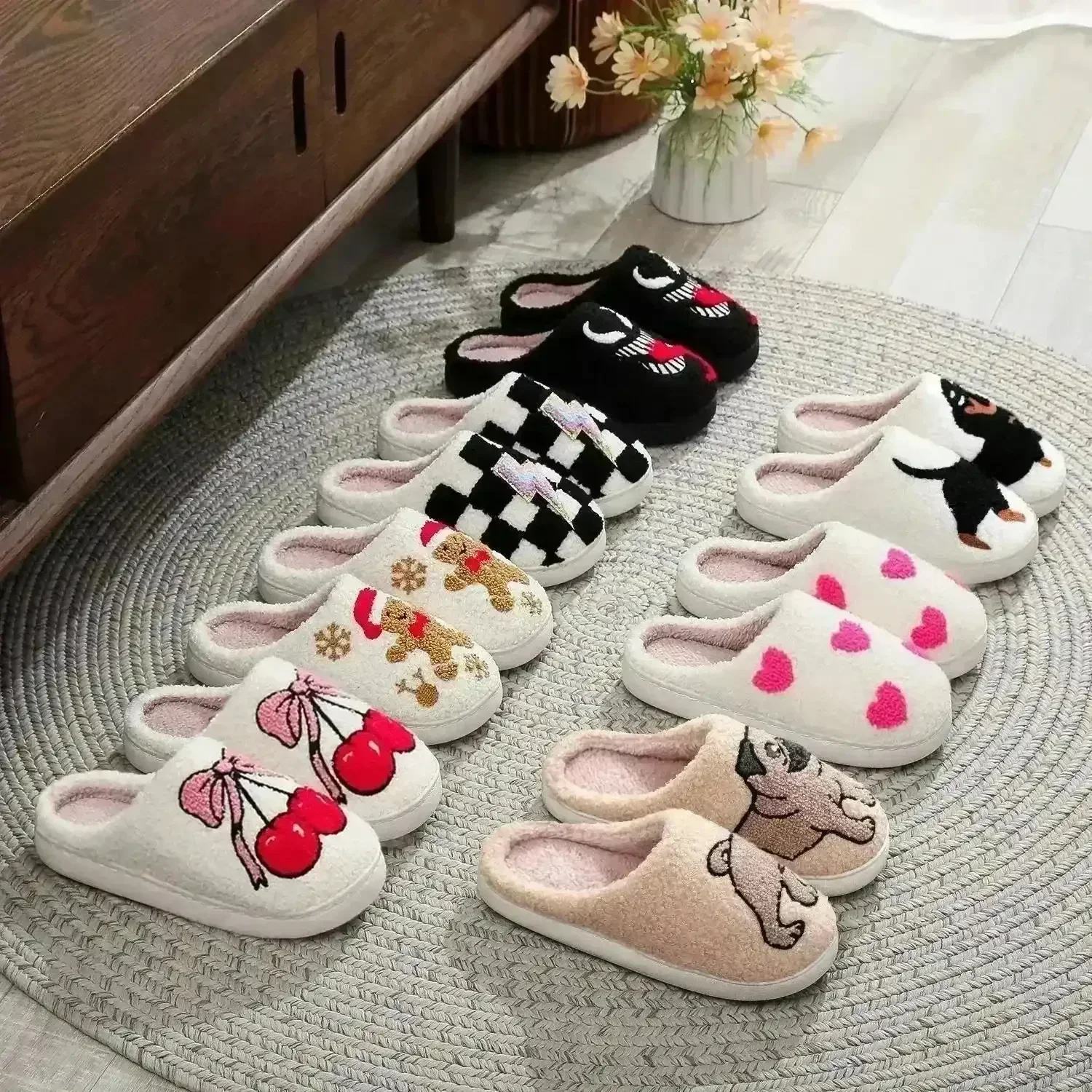 Creative Cotton Warm Slippers - Image 2