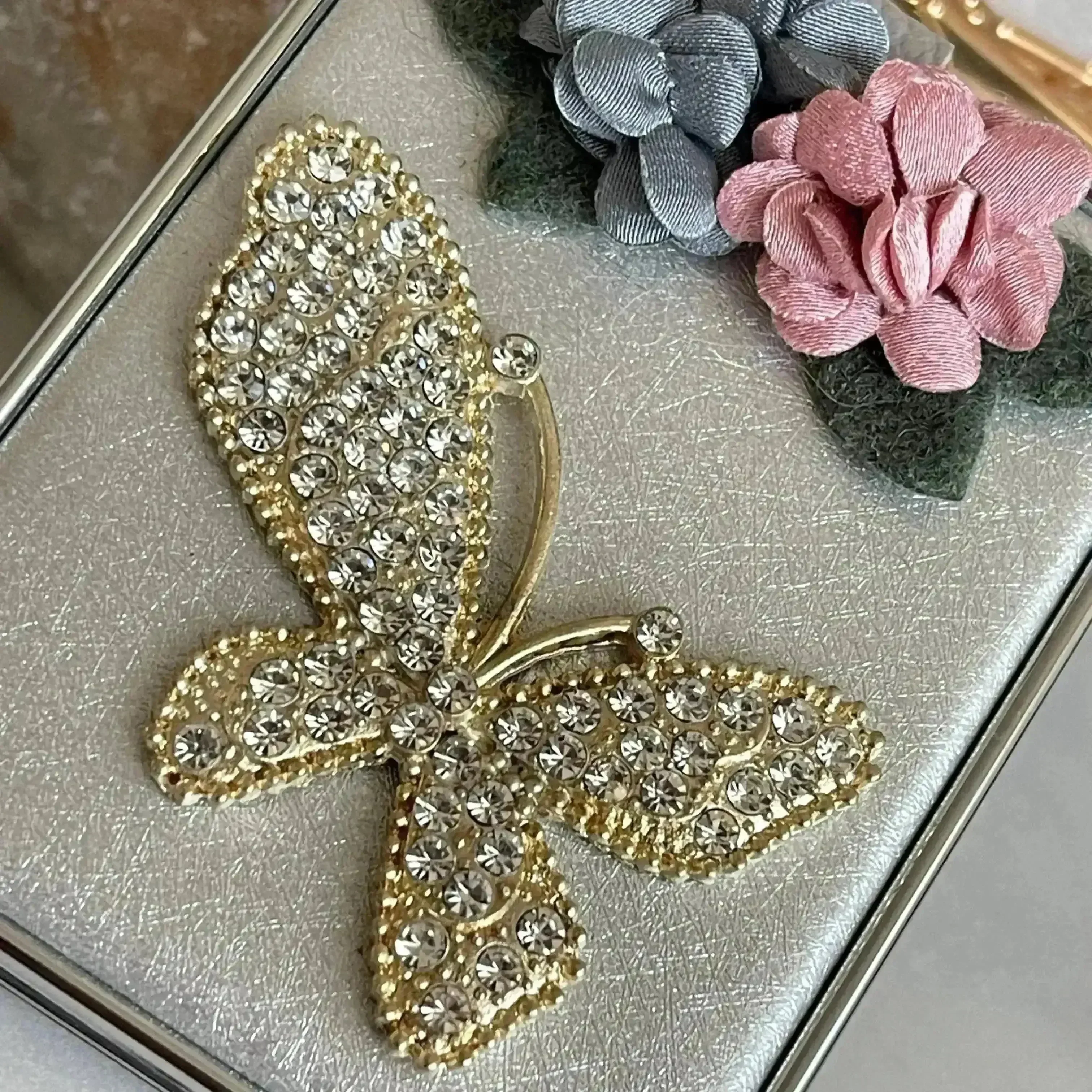 Crystal Butterfly Mirror Keychain - Image 6