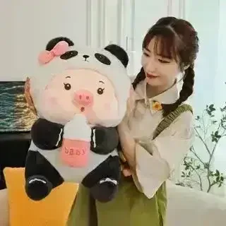 Cute Baby Panda Piggy Plushie (35 cm) - Image 3