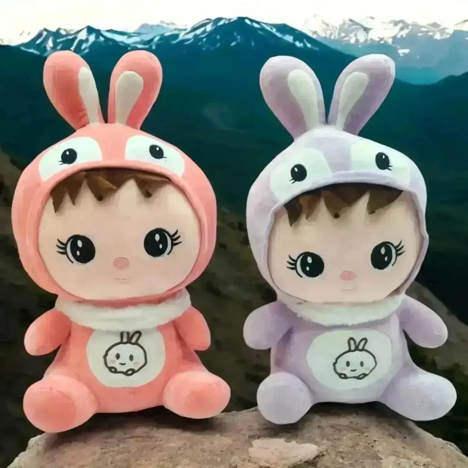 Cute Baby Rabbit Cosplay Plush Toy (35 cm) - Image 2