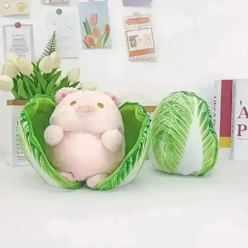 Cute Cabbage Pig Plushie - Image 2