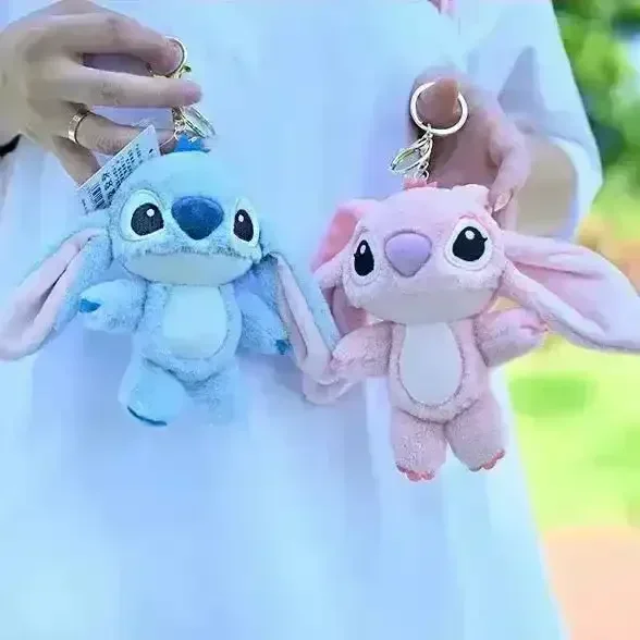 DSNY Stitch & Angel Couple Keychain