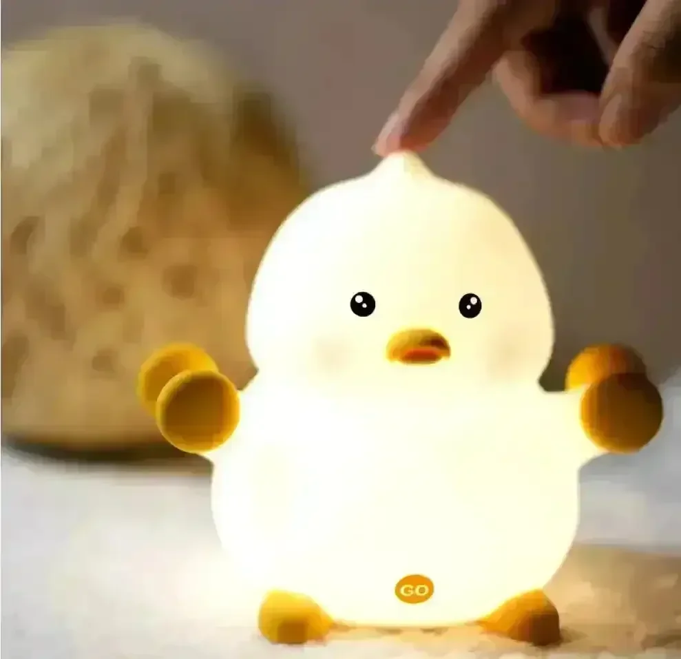Cute Dumbbell Duck Silicon Lamp - Image 2