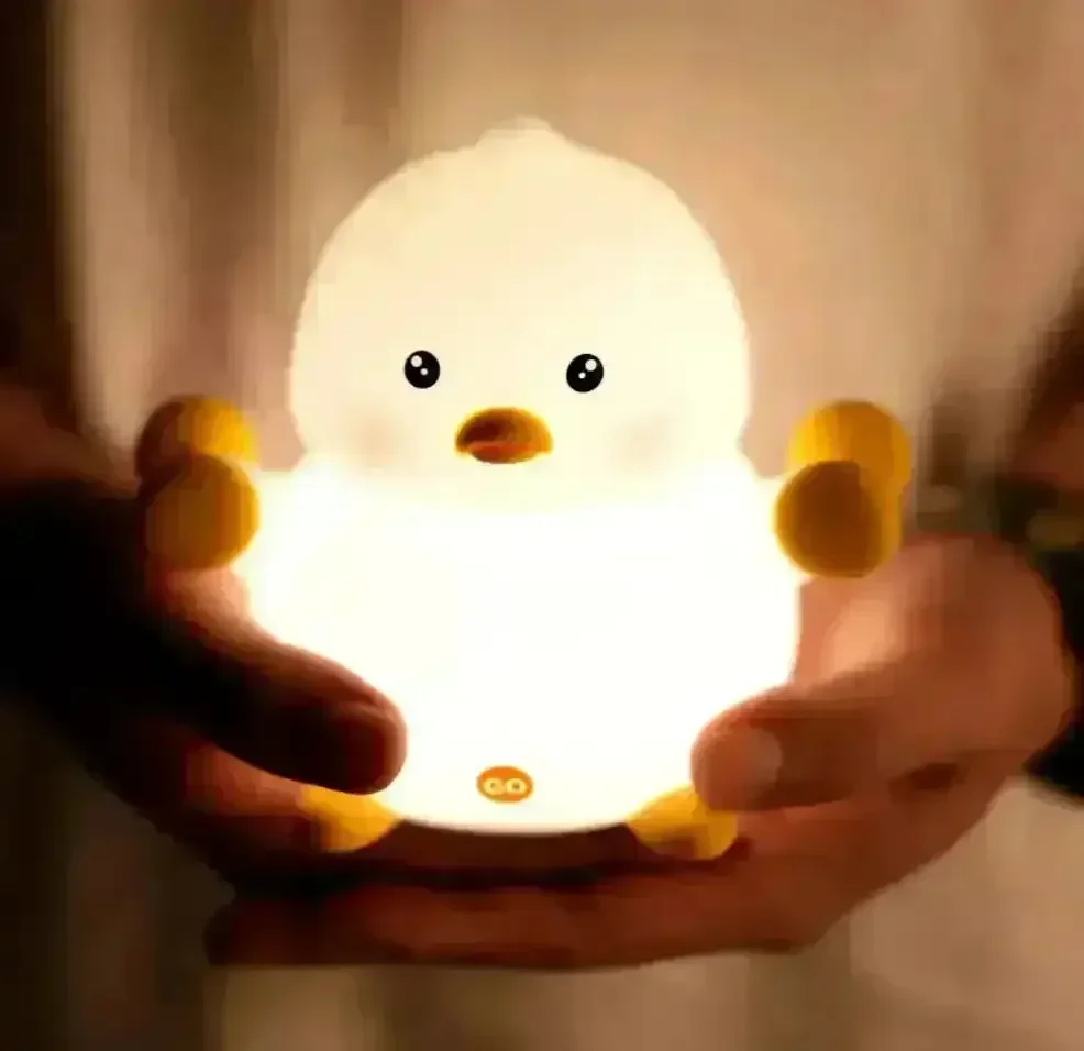 Cute Dumbbell Duck Silicon Lamp - Image 4