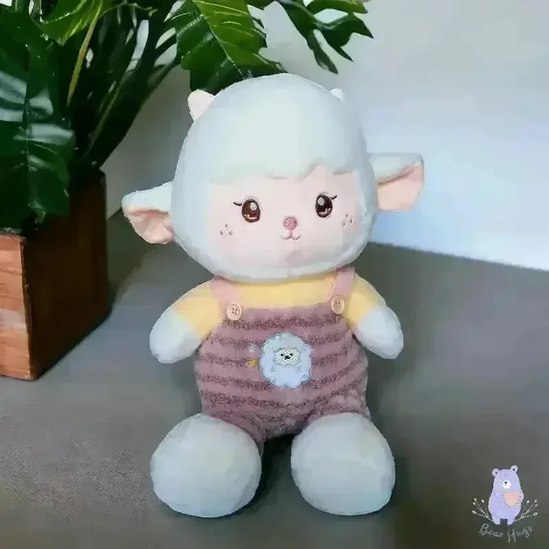 Cute Dungaree Lamb Plushie - Image 4