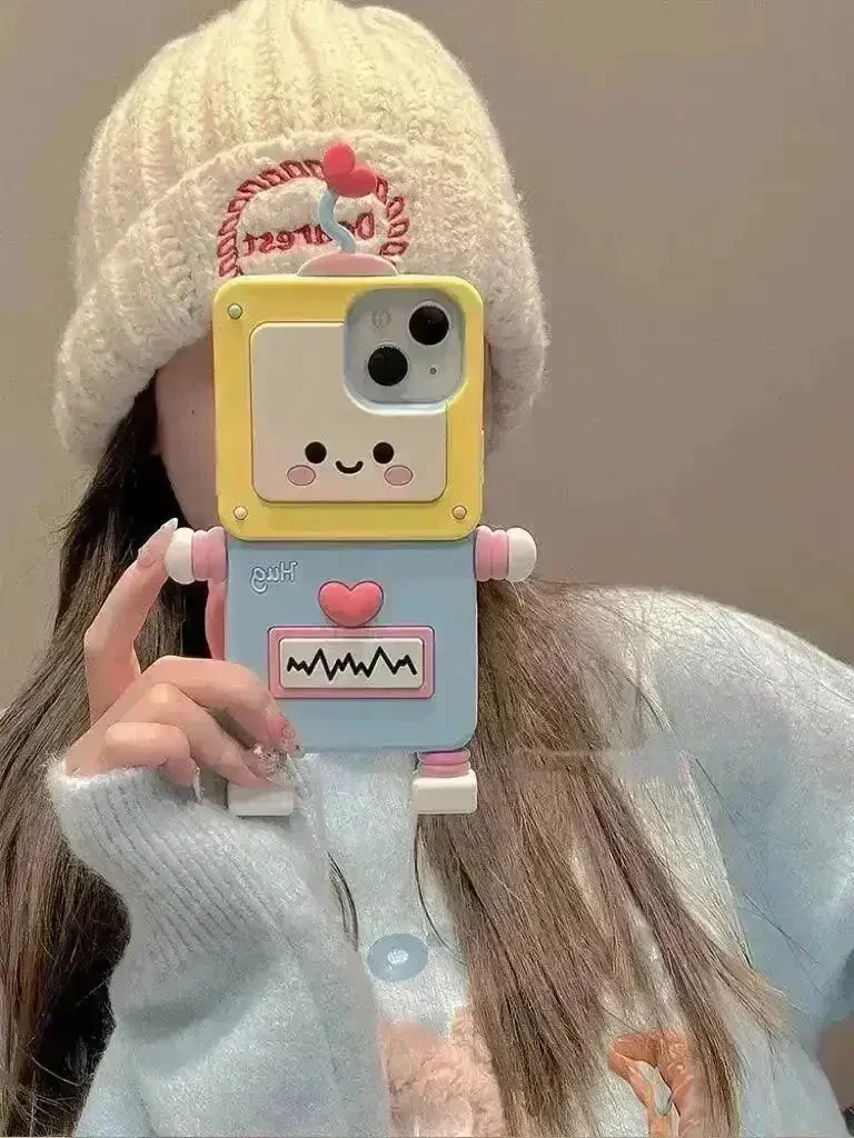 Cute ECG Robot Phone Case (For iPhones) - Image 2