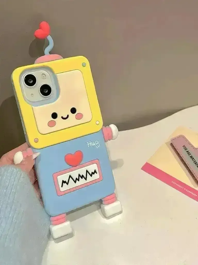 Cute ECG Robot Phone Case (For iPhones) - Image 3