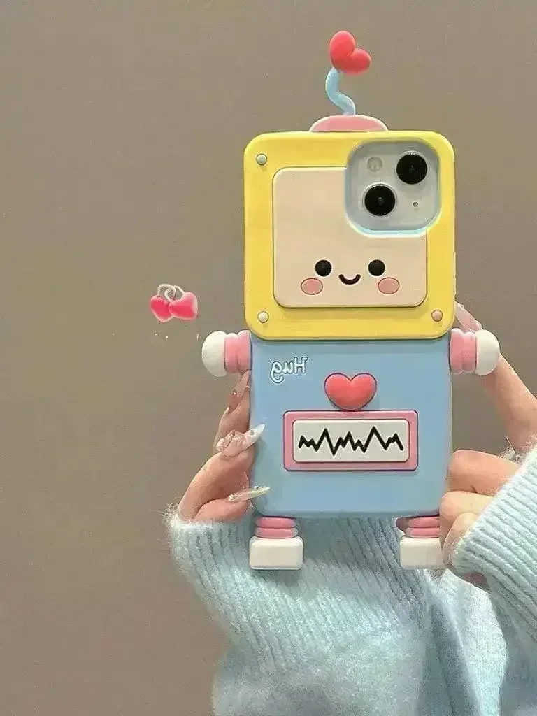 Cute ECG Robot Phone Case (For iPhones) - Image 4
