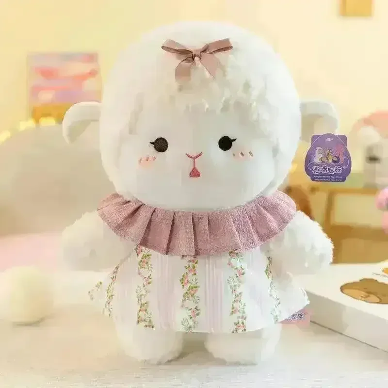 Cute Bow Frock Sheep Plushie - Image 6