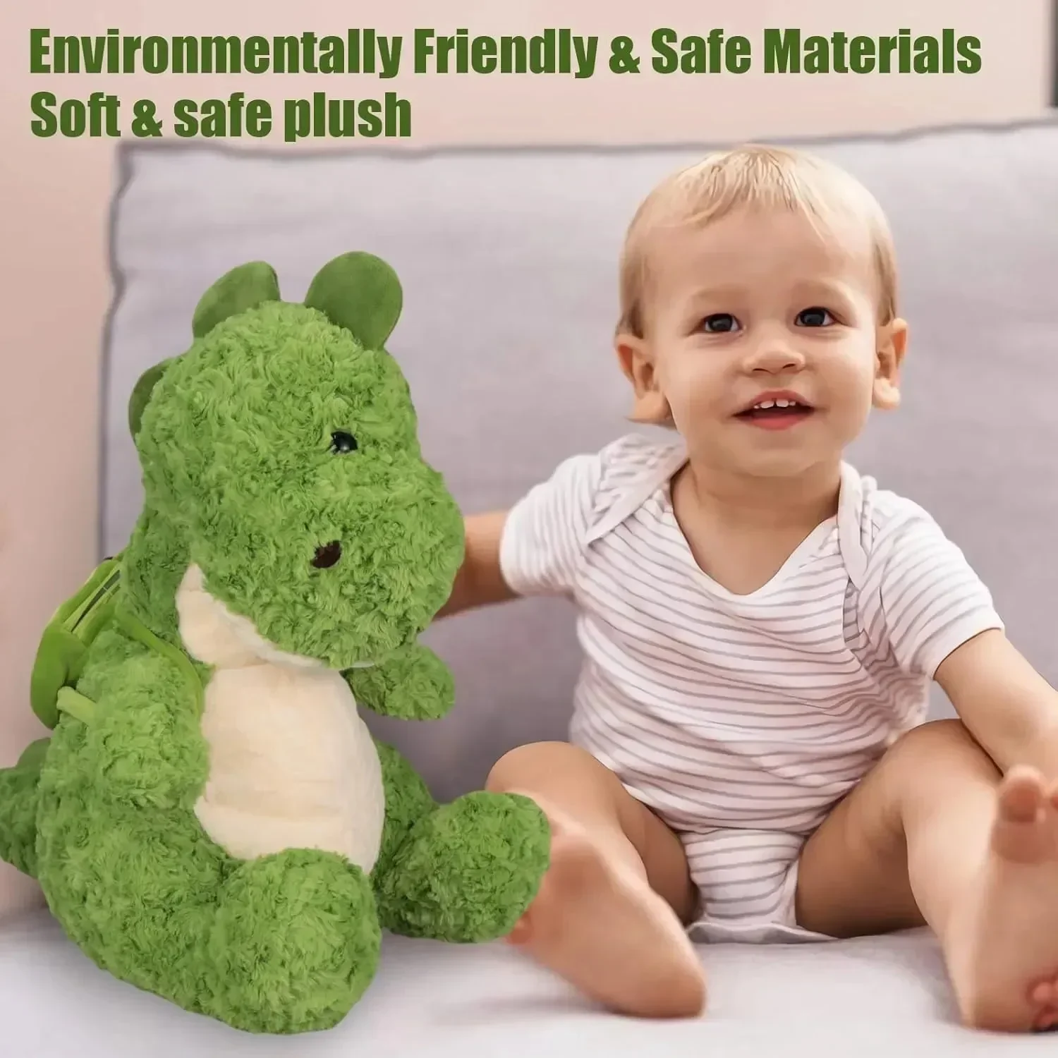 Cute Green Dragon Plush (35 cm) - Image 6
