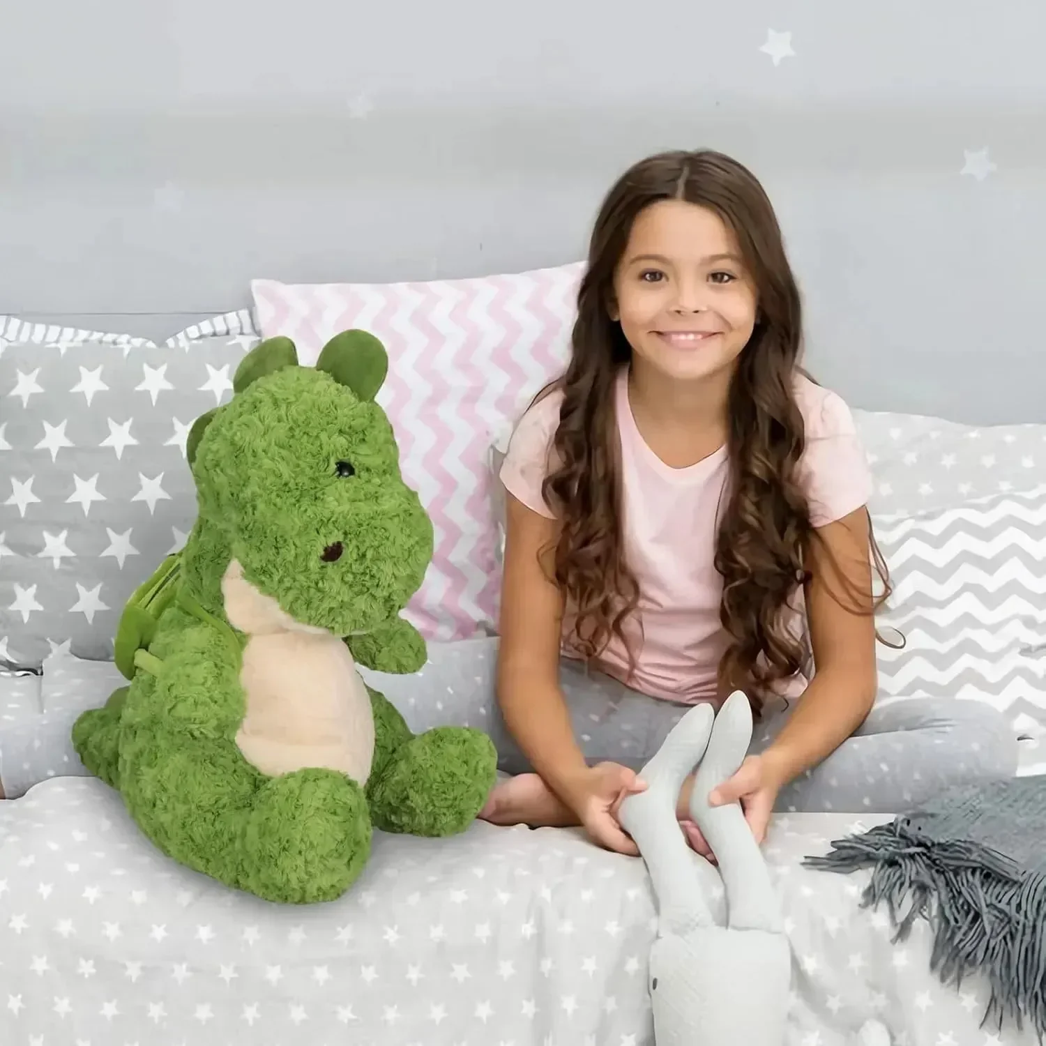 Cute Green Dragon Plush (35 cm) - Image 7