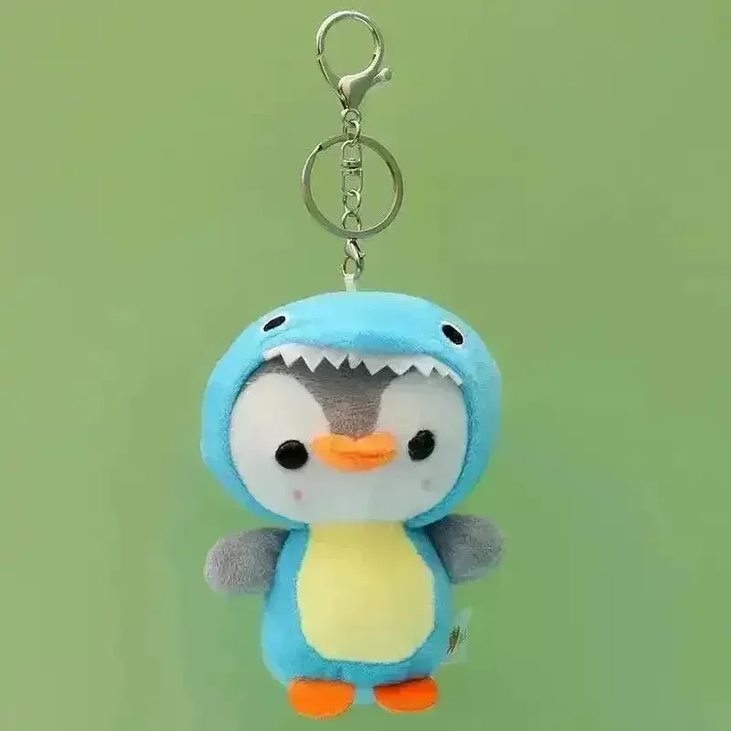 Cute Hooded Penguin Plush Keychain - Image 12