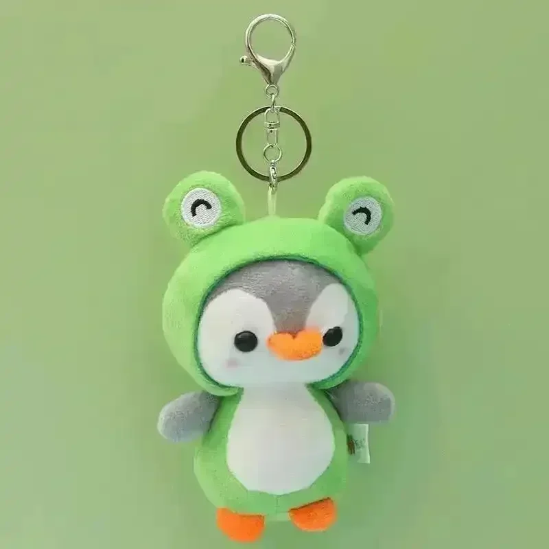 Cute Hooded Penguin Plush Keychain - Image 15