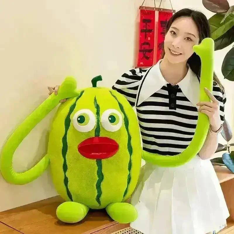 Cute Human Face Melon Doll Pillow - Image 3