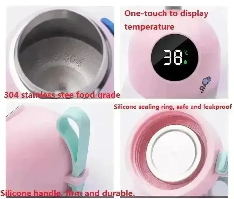Cute Kawaii Temperature Display Bottle (500 ml) - Image 3
