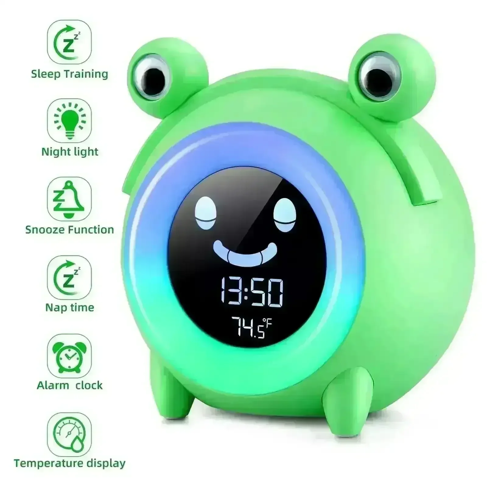 Cute Kids Animal Style Night Light Alarm Clock